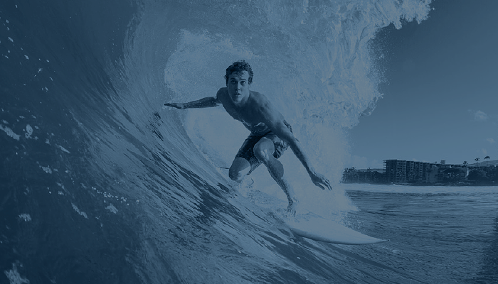 Man Surfing Wave